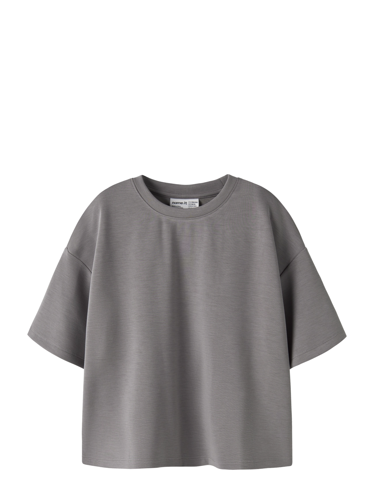 name it NKFLIVIA SS RLX SH TOP - Oberteile - SILVER FILIGREE / silver