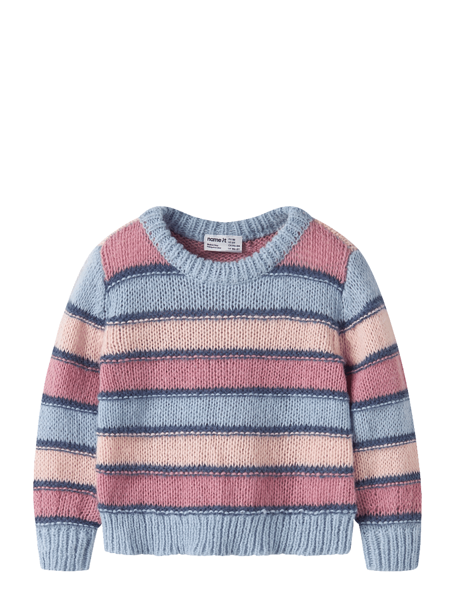 name it - NMFLERNORT LS KNIT - subdued blue - 0