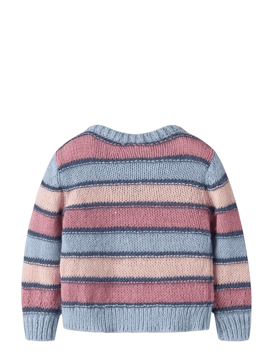 name it - NMFLERNORT LS KNIT - subdued blue - 1