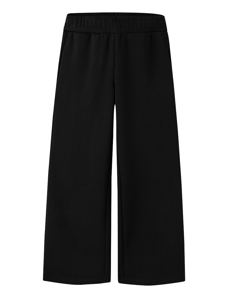 name it - NKFLIVIA WIDE PANT - einkaufen nach alter von - black - 0