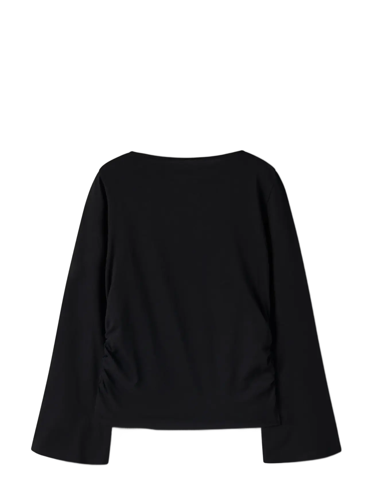 name it - NKFLANNI LS TOP - pikkade varrukatega t-särgid - black - 1