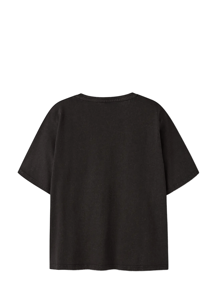 name it - NKFLONNA SS NREG TOP BOX - kurzärmelige - black - 1
