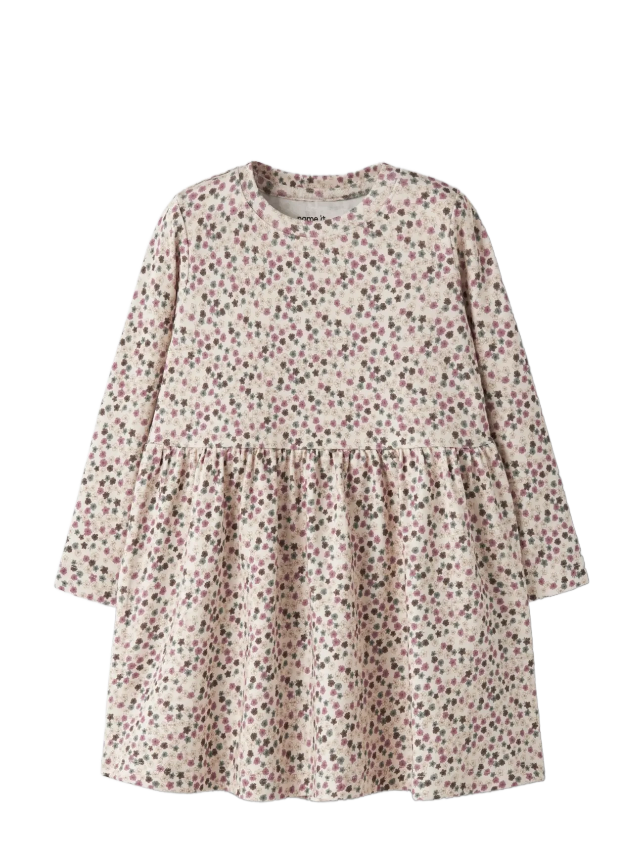 name it - NMFLIANNA LS DRESS - pikkade varrukatega beebikleidid - antique white - 0