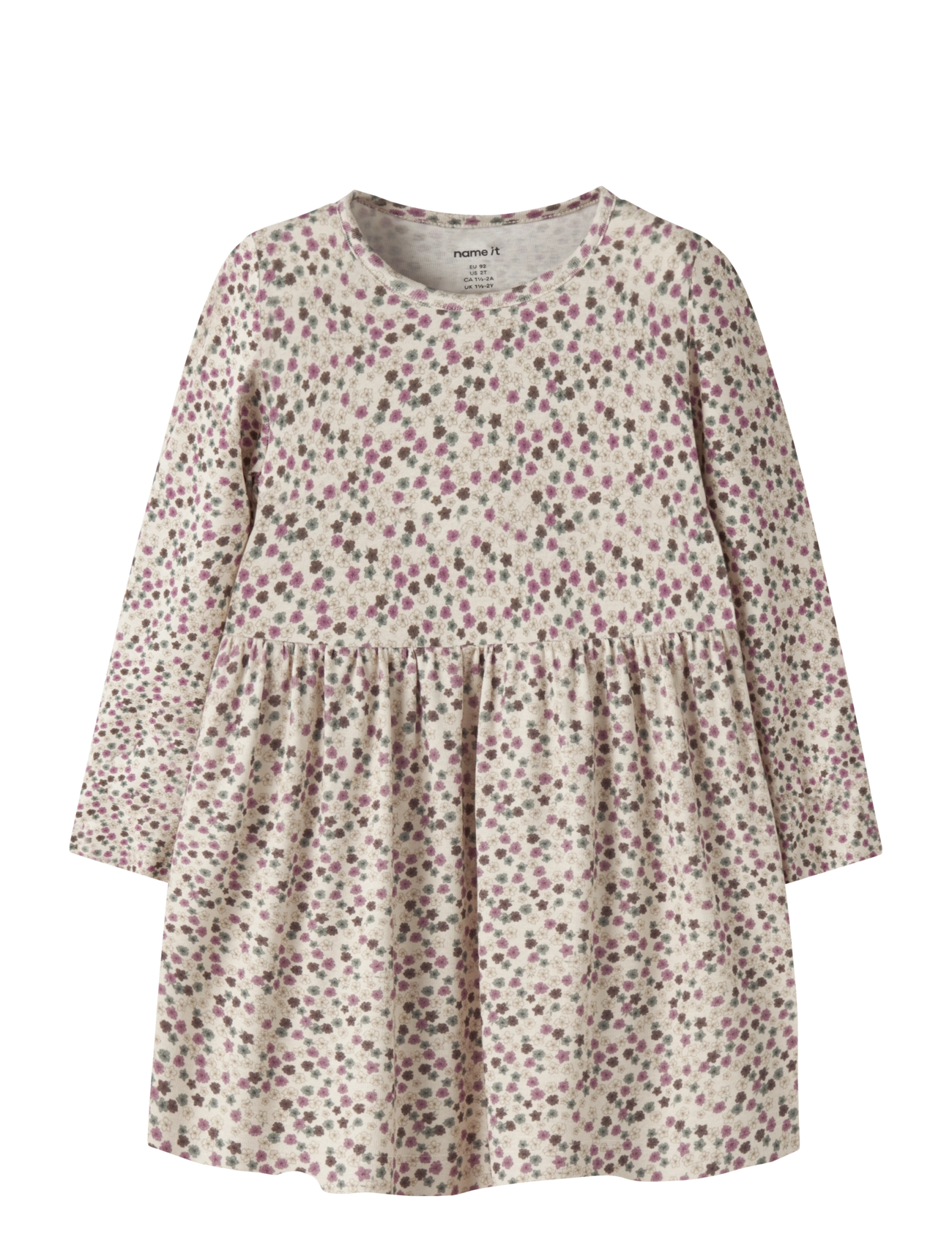 name it NMFLIANNA LS DRESS - Clothing - ANTIQUE WHITE / cream