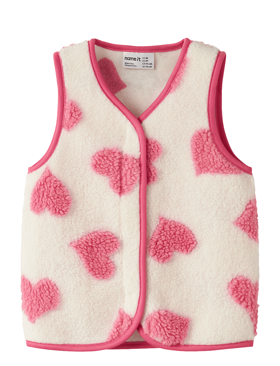 name it - NMFLARA TEDDY VEST - antique white - 0