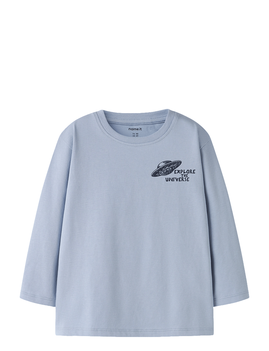 name it - NMMDIB LS NREG TOP - langärmelig - blue fog - 0