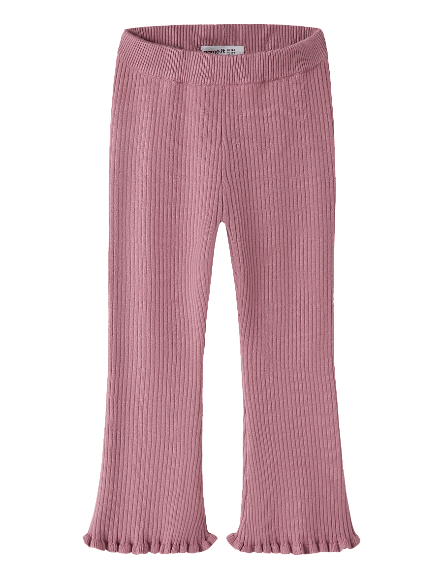 name it - NMFLEANNA FLARE KNIT PANT - babyhosen - lilas - 0