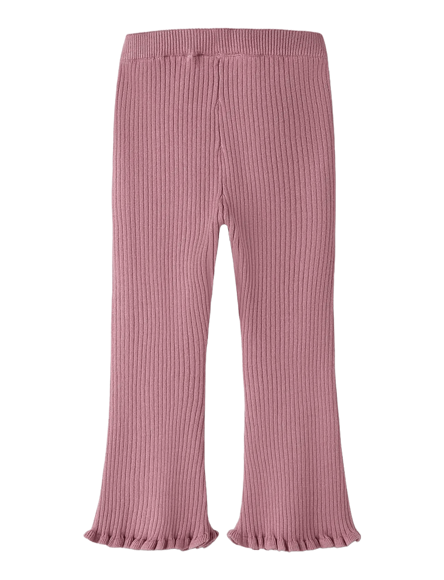 name it - NMFLEANNA FLARE KNIT PANT - babyhosen - lilas - 1