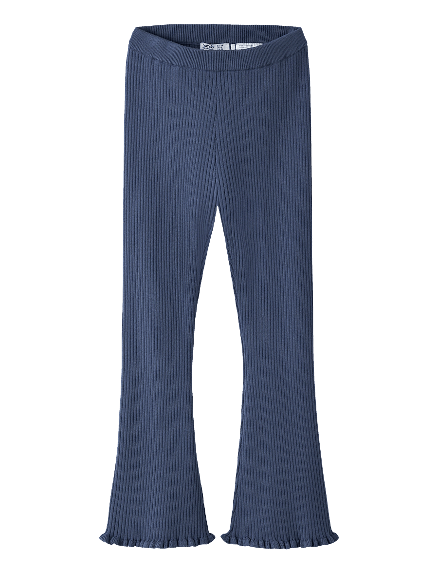 name it - NMFLEANNA FLARE KNIT PANT - babybyxor - vintage indigo - 0