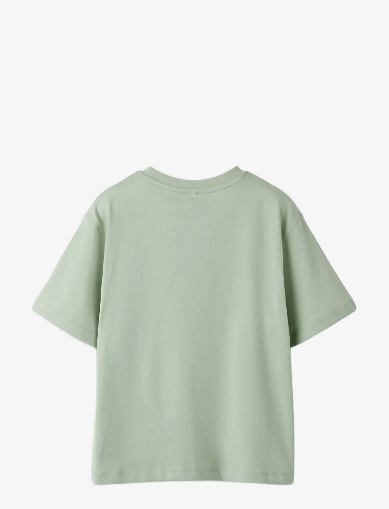 name it - NKFOLISA SS NREG TOP - kortærmede t-shirts - aqua gray - 2