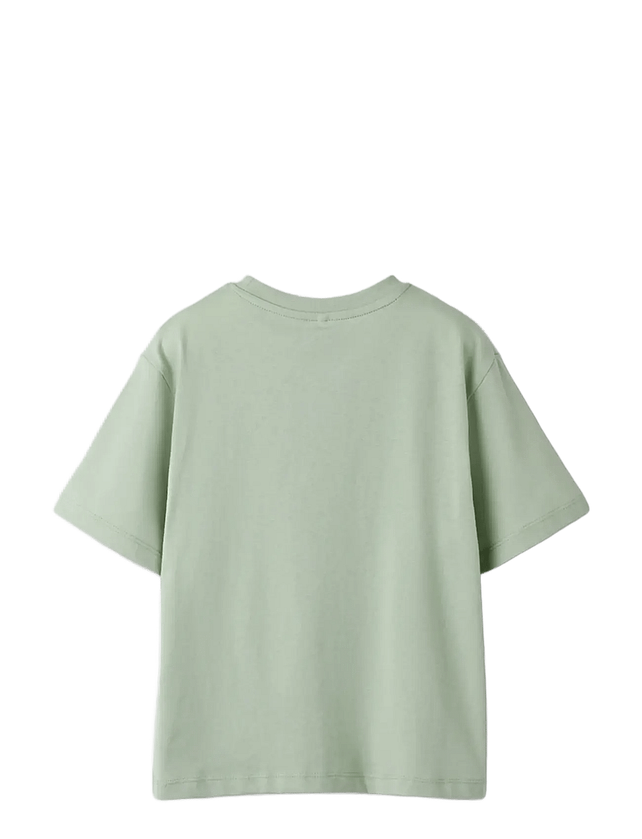 name it - NKFOLISA SS NREG TOP - kurzärmelige - aqua gray - 2