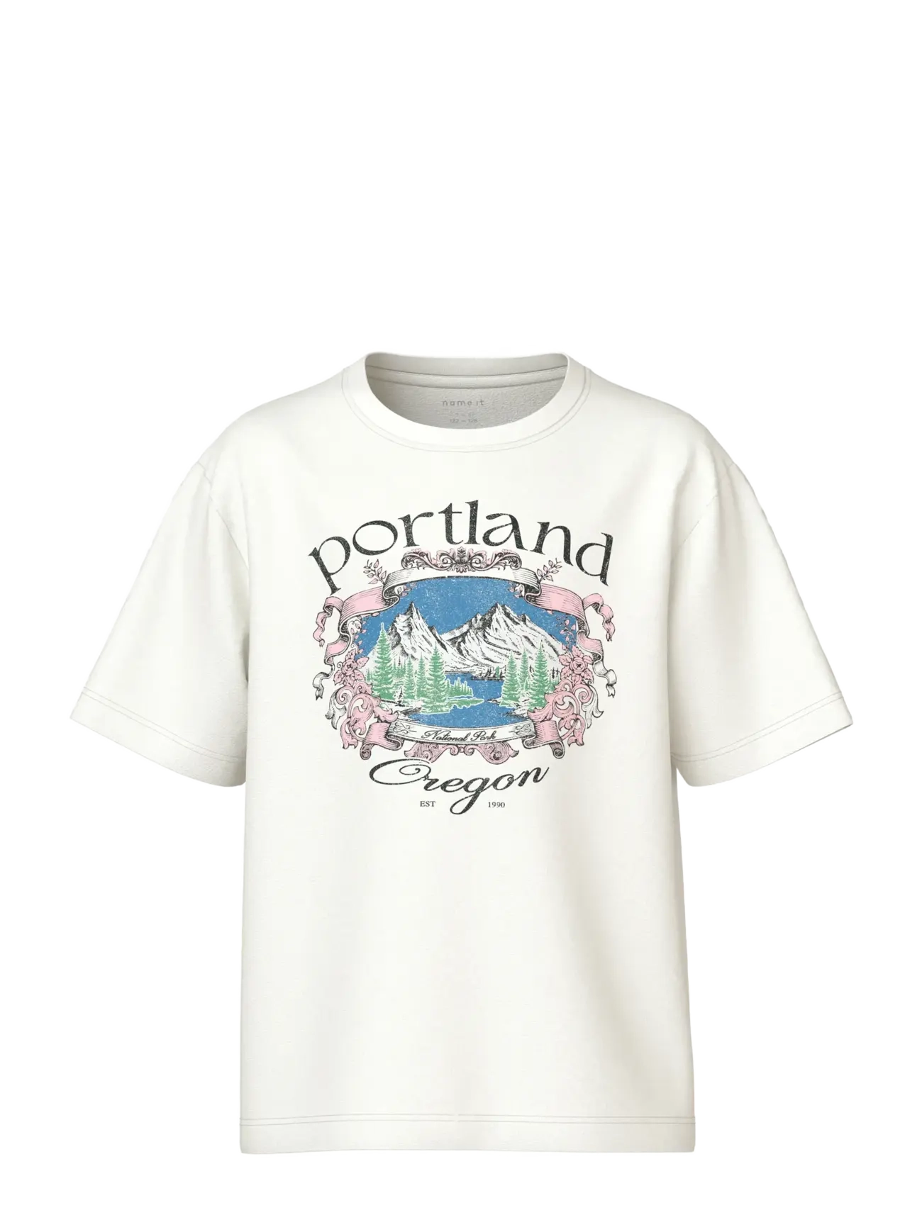 name it NKFOLISA SS NREG TOP - Overdele - CLOUD DANCER / cream