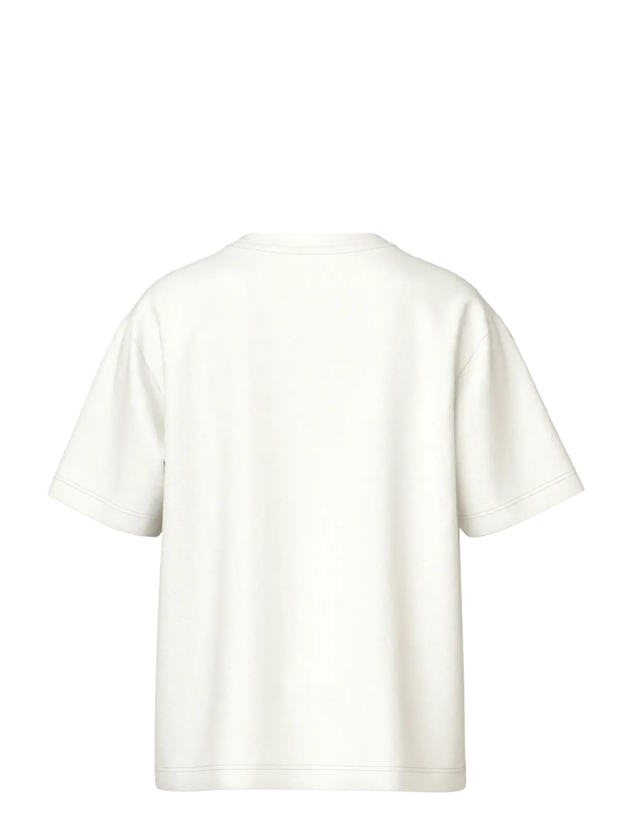 name it - NKFOLISA SS NREG TOP - kurzärmelige - cloud dancer - 2