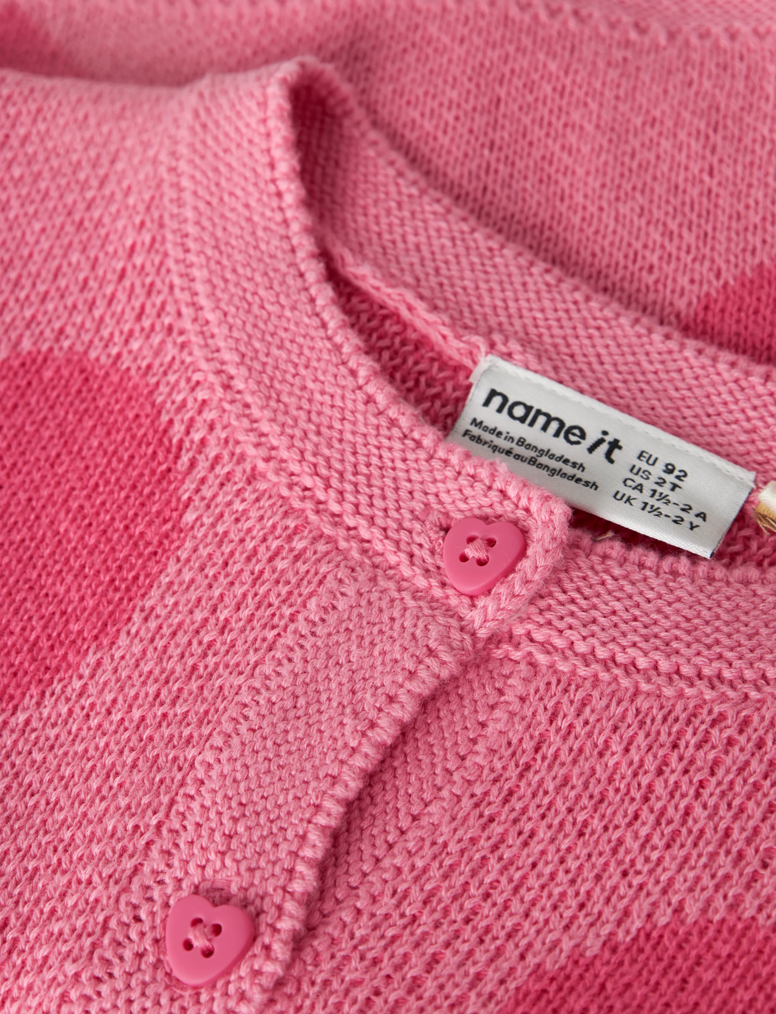 name it - NMFLIANAX LS KNIT CARD - cardigans - flowering ginger - 4