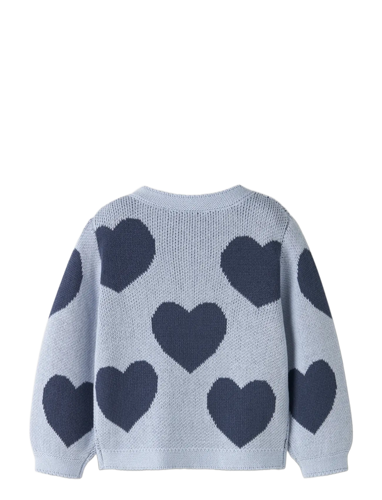 name it - NMFLIANAX LS KNIT CARD - koftor - subdued blue - 1