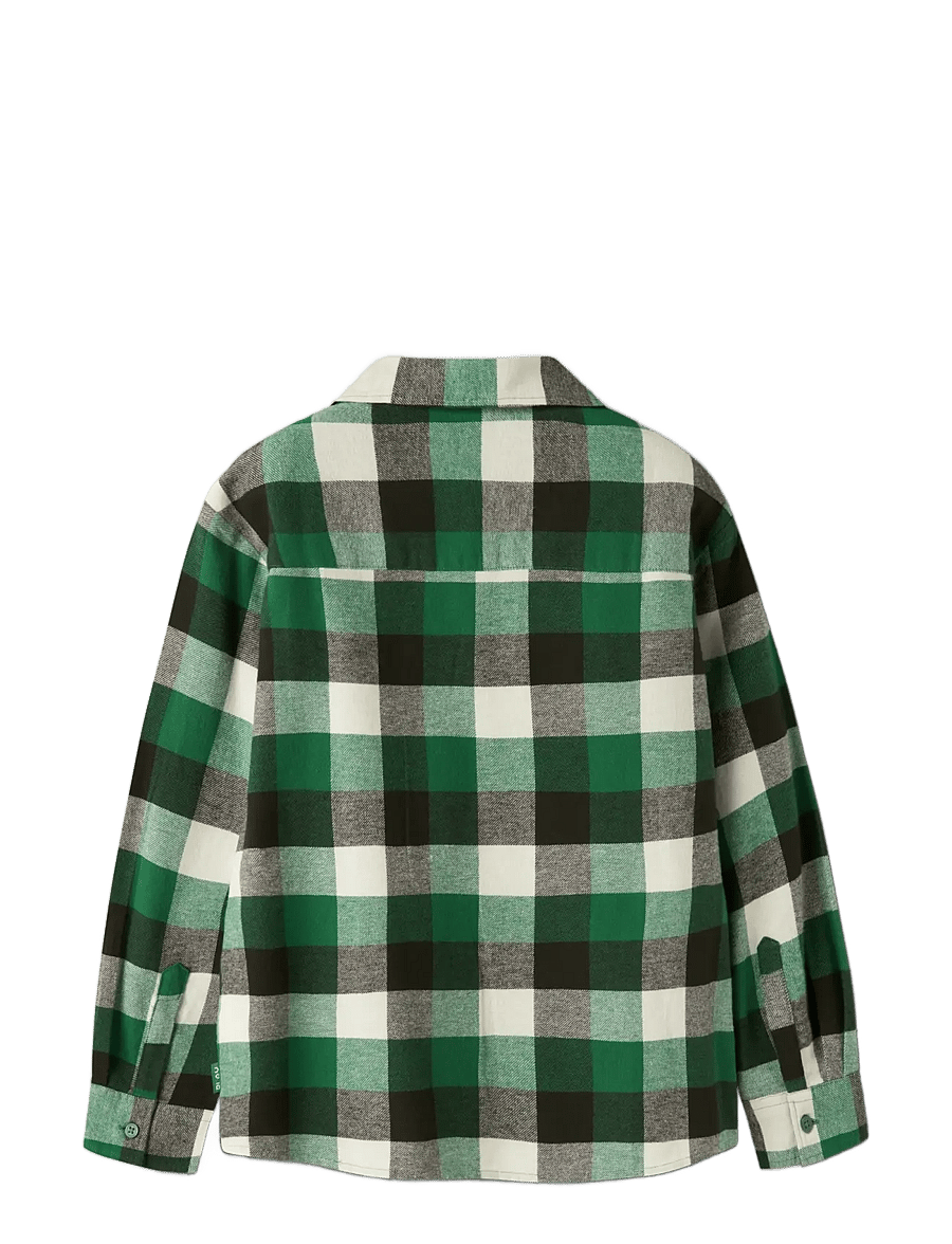 name it - NKMLEVIN LS OVERSHIRT - langärmlige hemden - verdant green - 1
