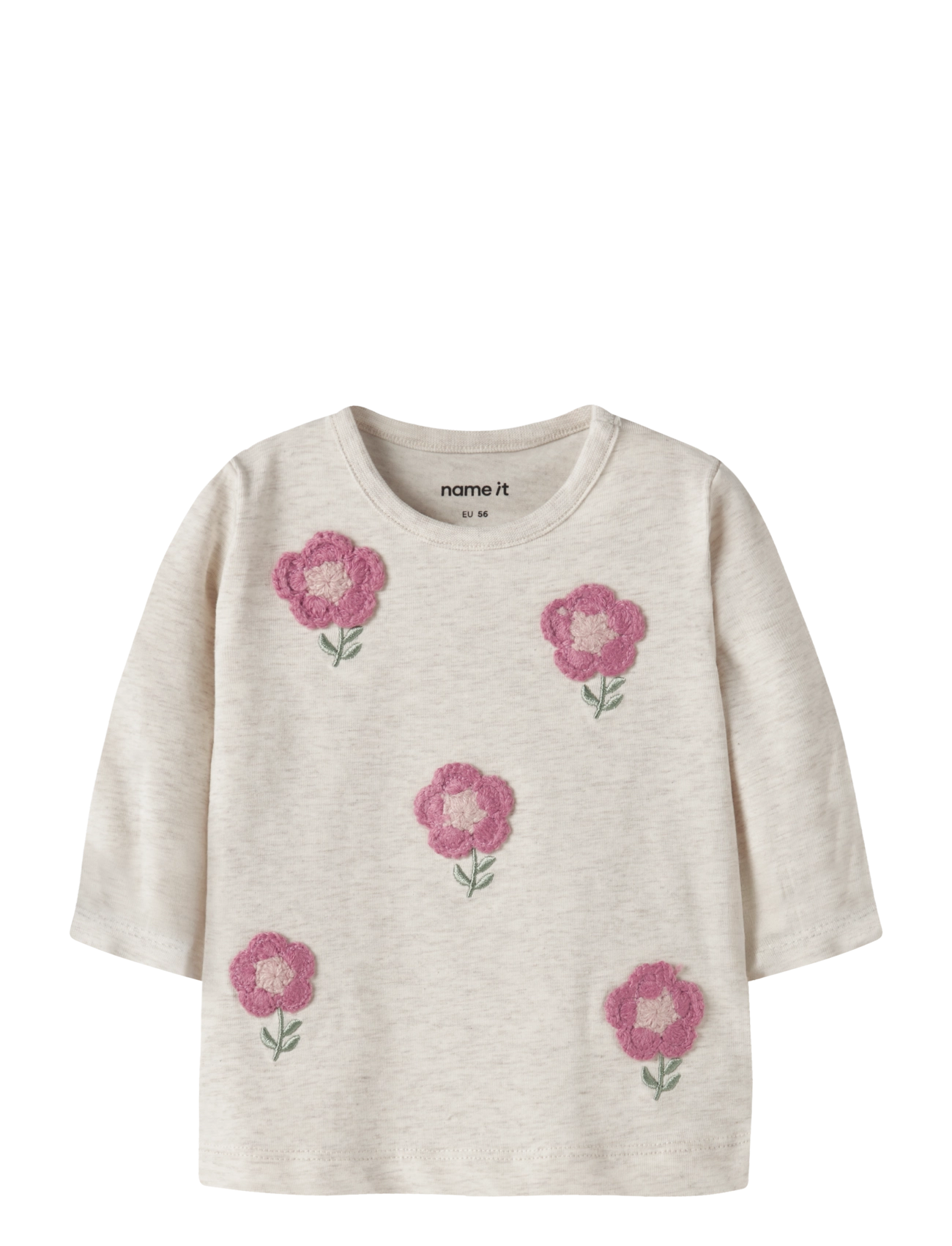 name it NBFLAMAIA LS TOP BOX - T-shirts - PEYOTE MELANGE / beige