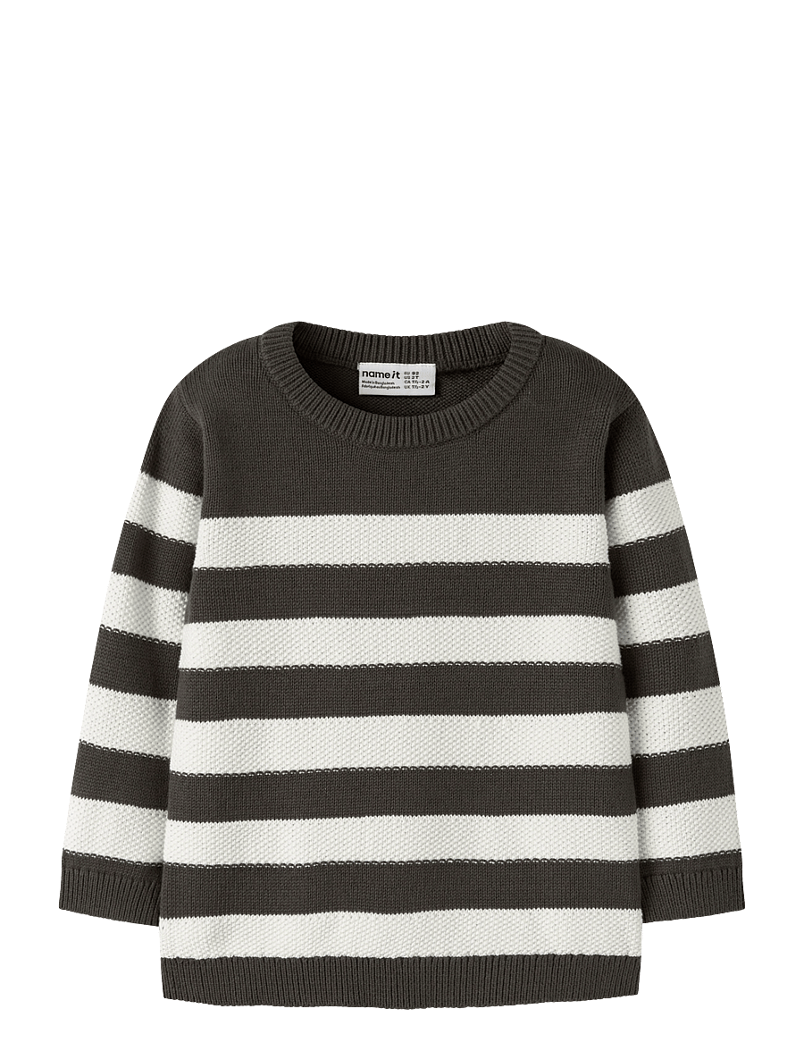 name it - NMMLOGAN LS LOOSE KNIT - pullover - peat - 0