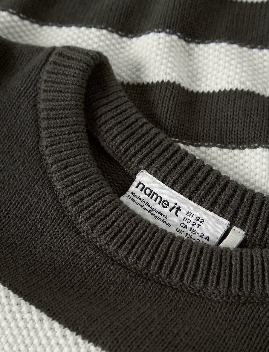 name it - NMMLOGAN LS LOOSE KNIT - pullover - peat - 2
