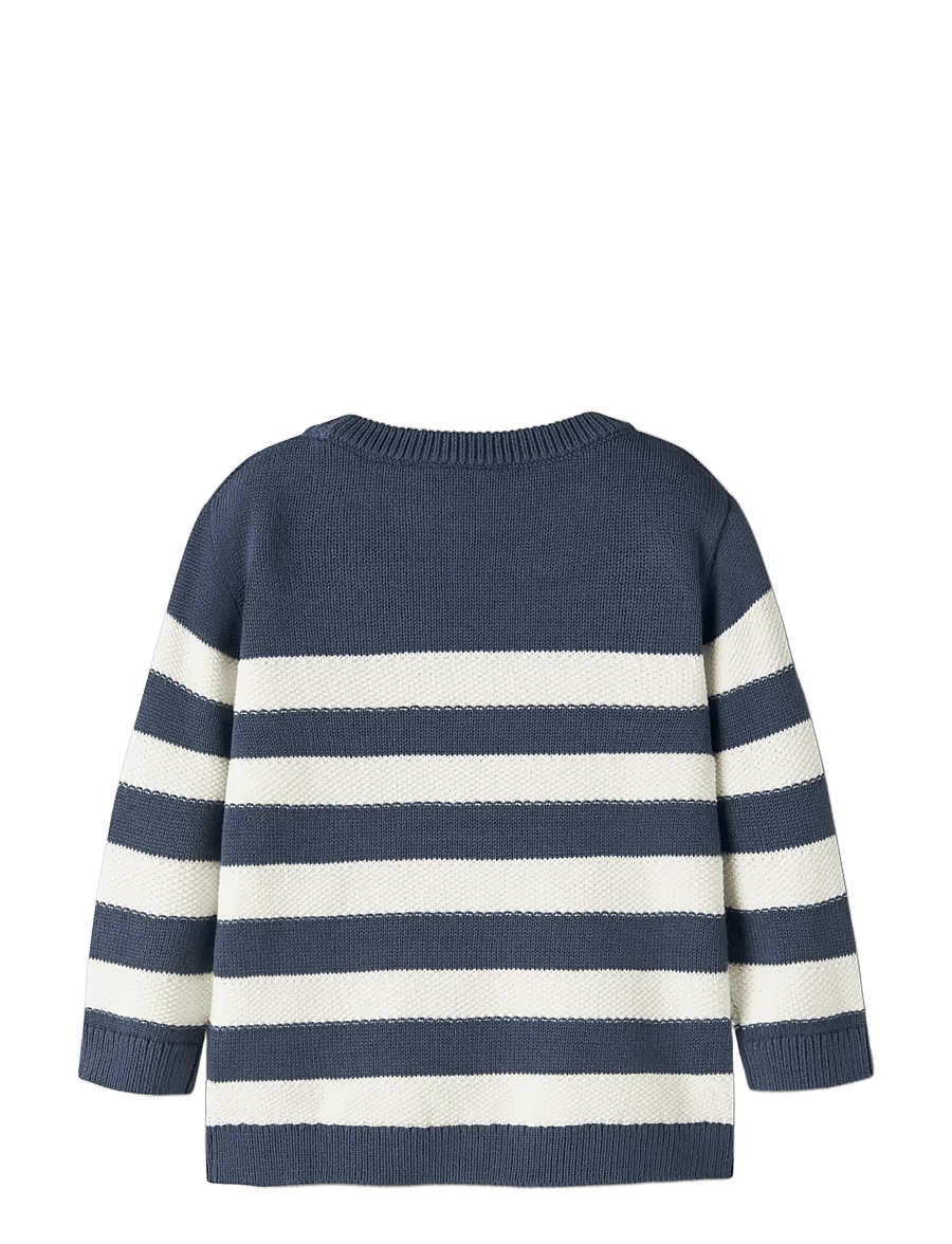 name it - NMMLOGAN LS LOOSE KNIT - stickade tröjor - vintage indigo - 1