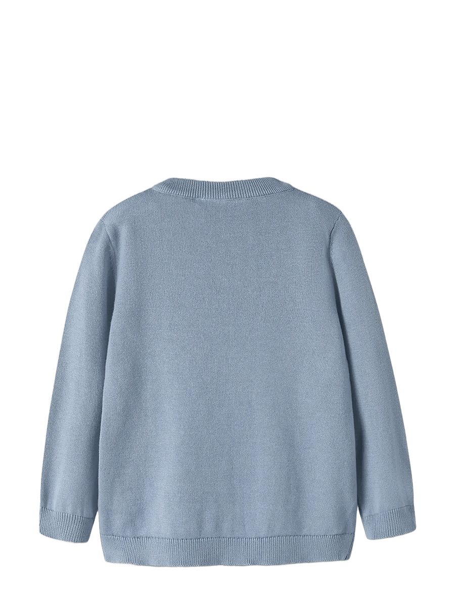 name it - NMMLEVON LS KNIT BOX - stickade tröjor - ashley blue - 1