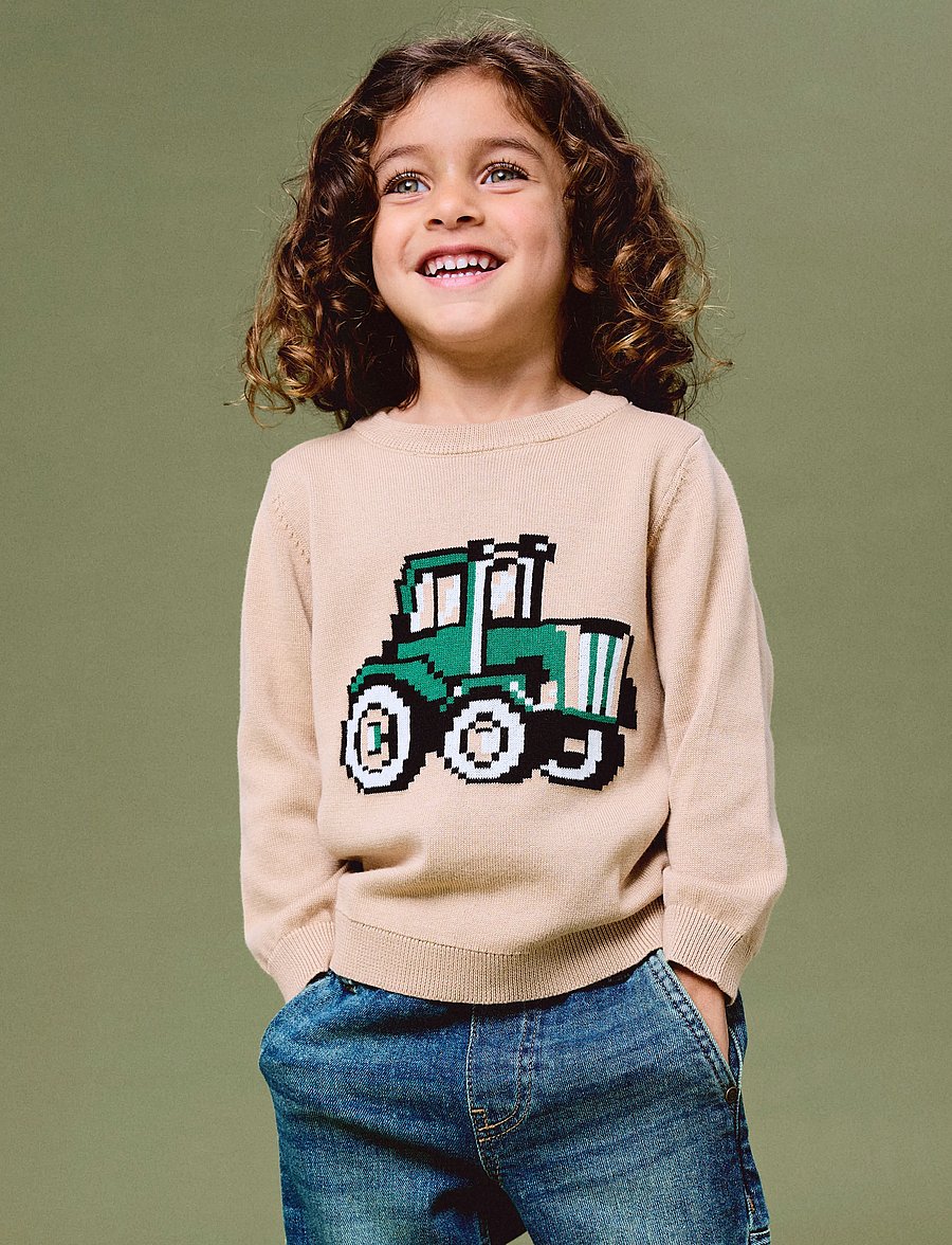 name it - NMMLEVON LS KNIT BOX - sesame - 3