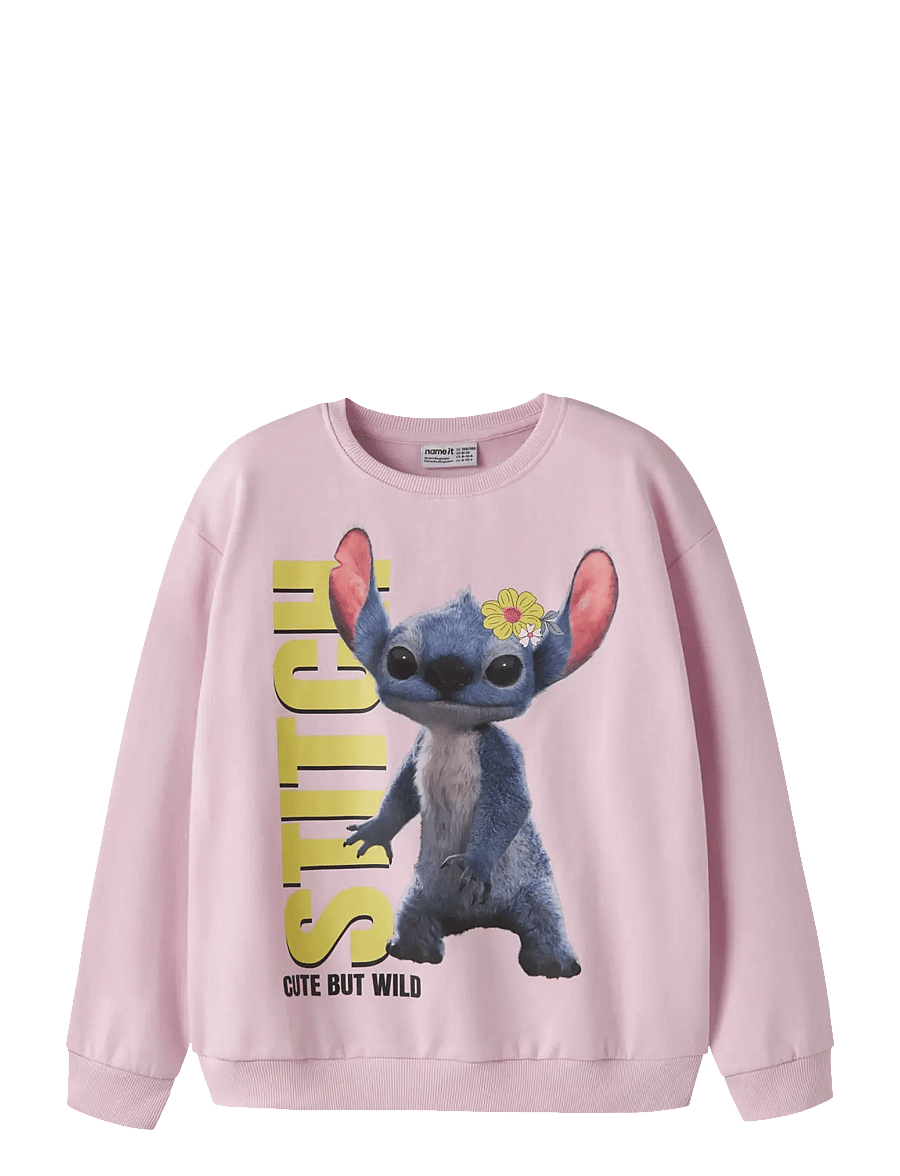 name it - NKFJYNI STITCH NREG SWE BOX BRU WDI - sweatshirts - pirouette - 0