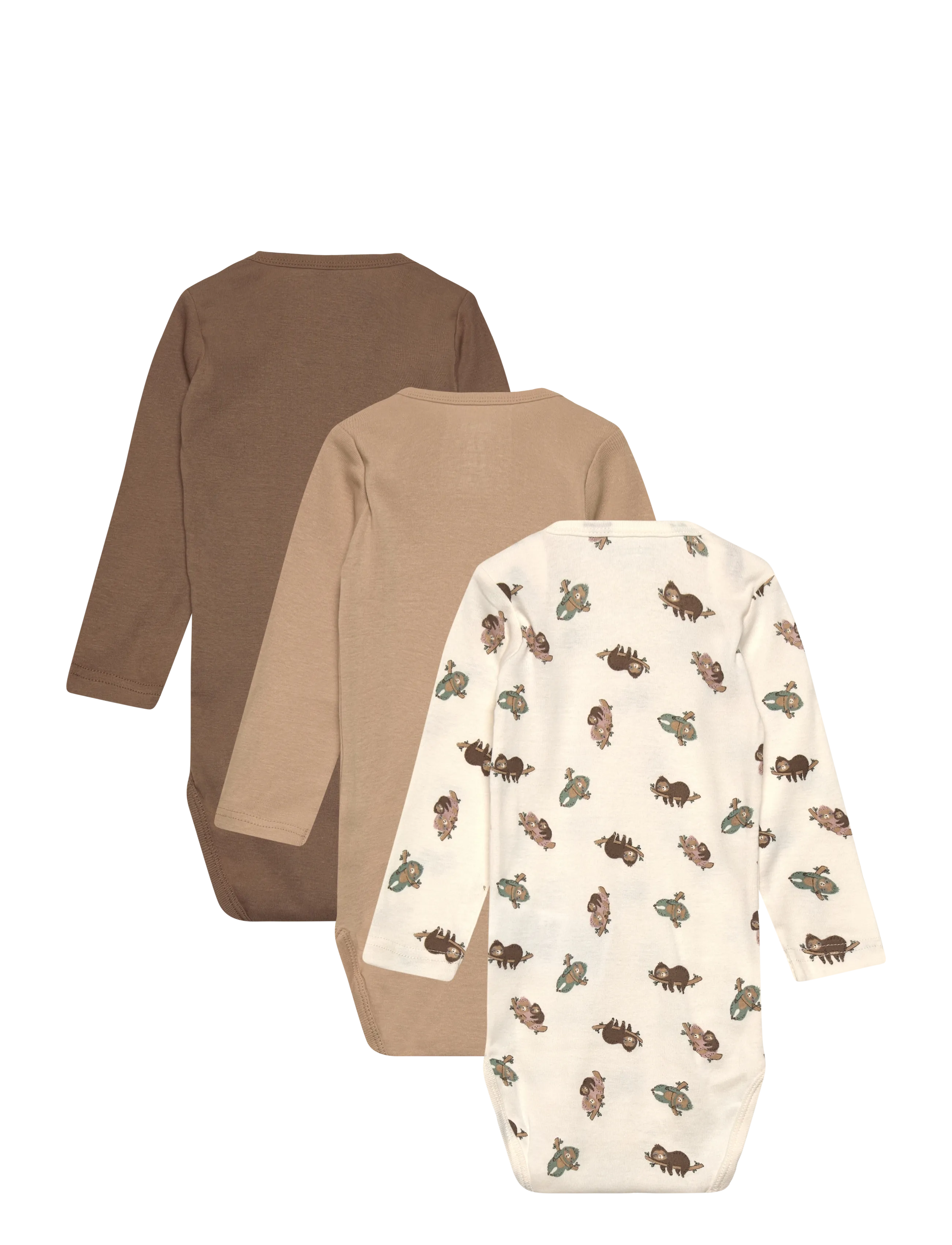 name it - NBNBODY 3P LS SLOTH NOOS - bodide multipakk - jet stream - 1
