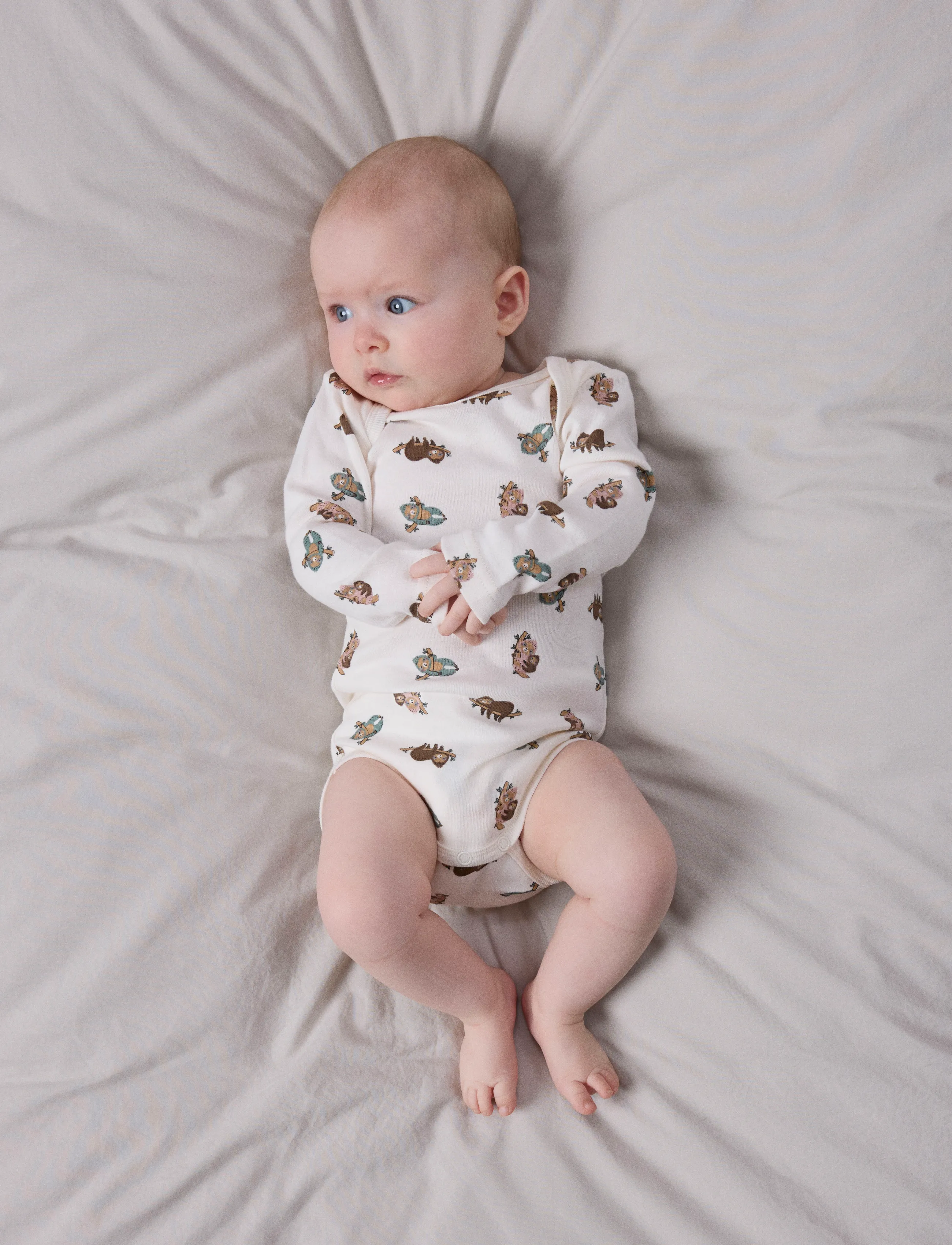 name it - NBNBODY 3P LS SLOTH NOOS - bodyer i multipack - jet stream - 2