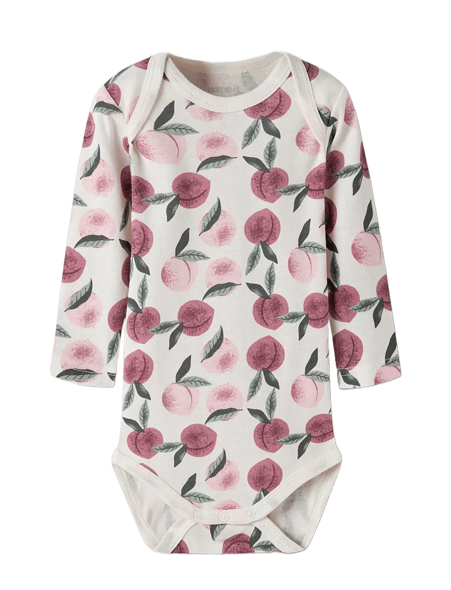 name it - NBFBODY 3P LS PEACHES NOOS - multipack bodys - jet stream - 5