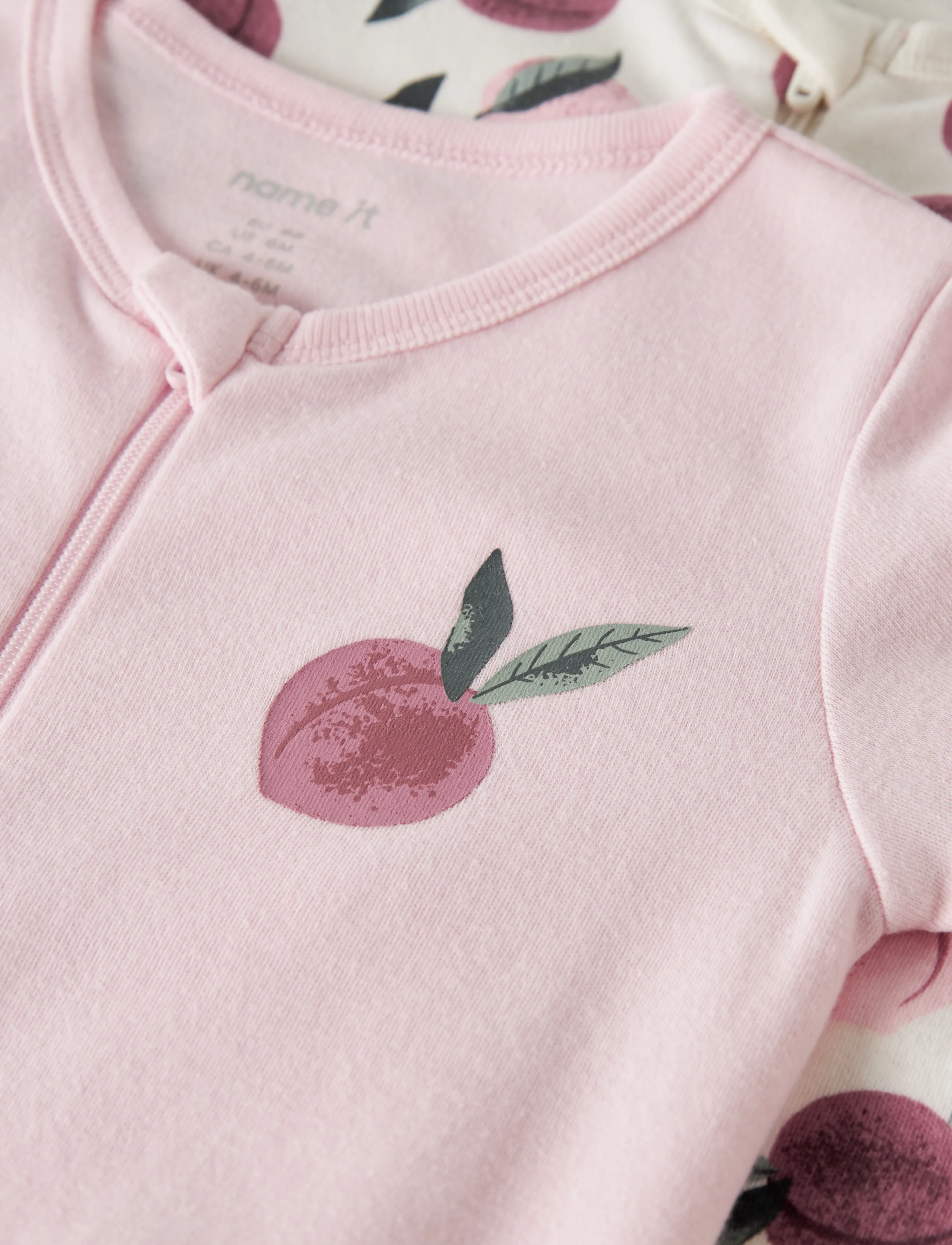 name it - NBFNIGHTSUIT 2P ZIP FF PEACHES NOOS - jet stream - 3