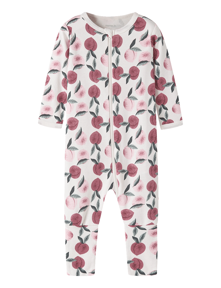 name it - NBFNIGHTSUIT ZIP FF PEACHES NOOS - jet stream - 0