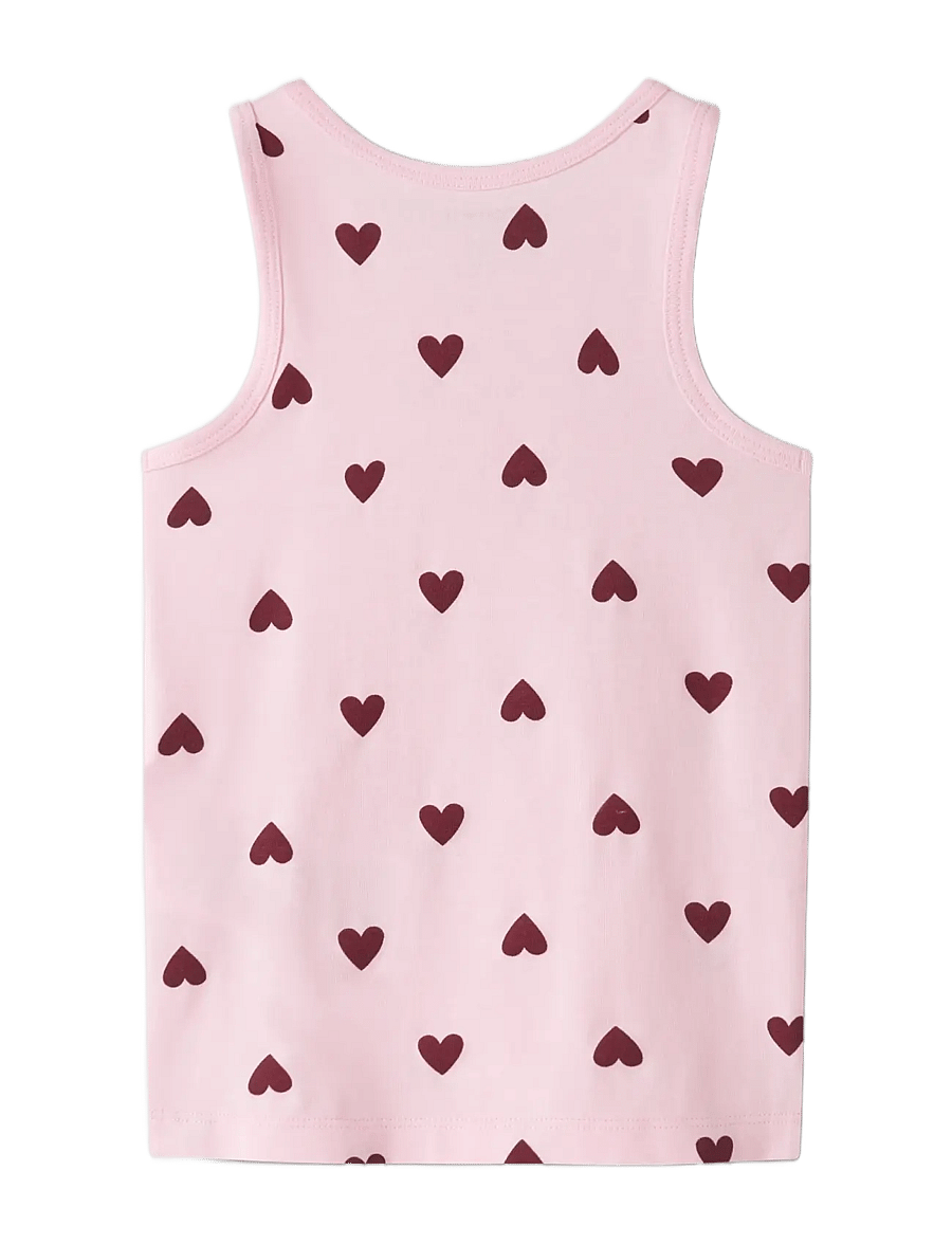 name it - NMFTANK TOP 2P CUTIE HEART NOOS - parfait pink - 1