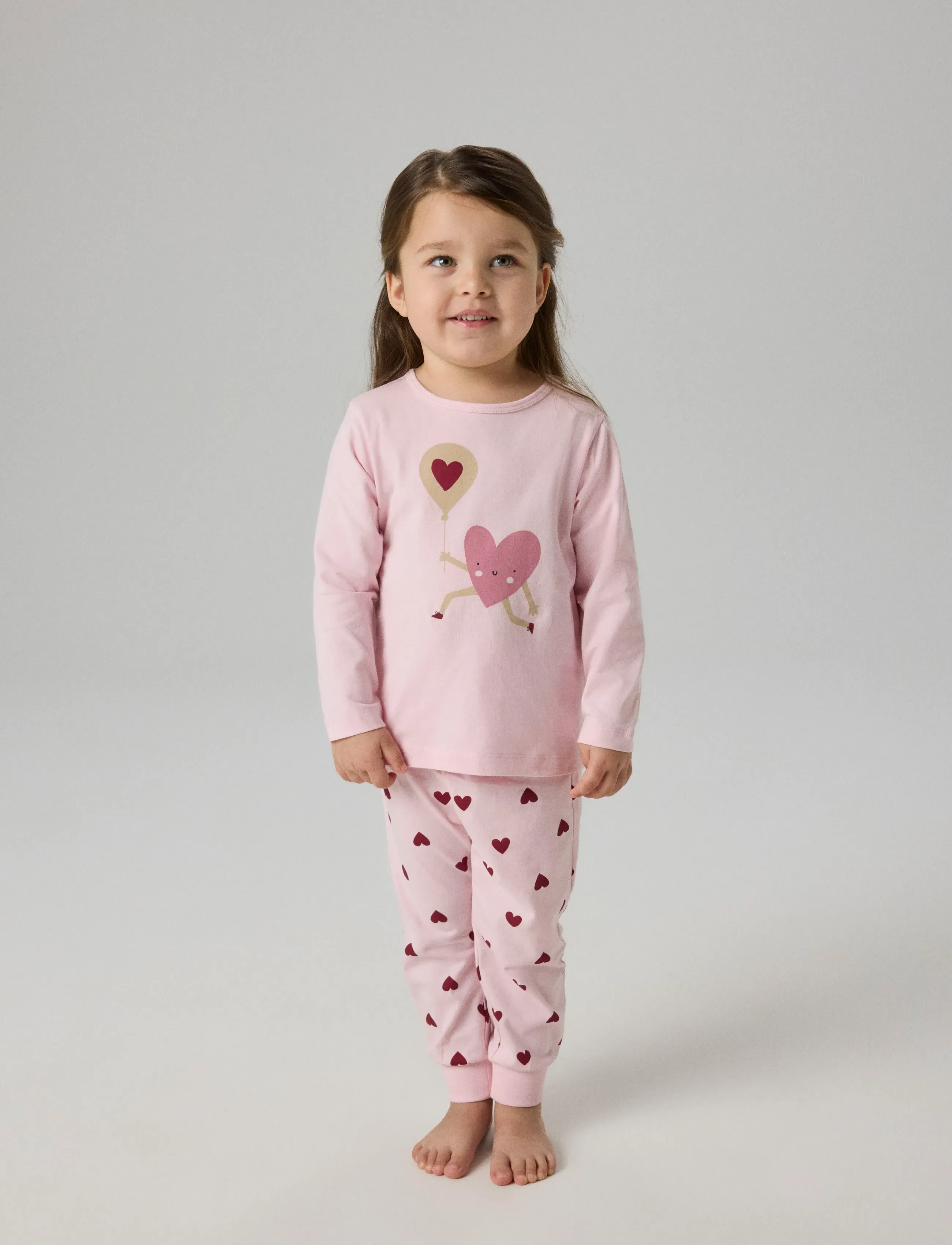 name it - NMFNIGHTSET CUTIE HEART NOOS - pyjamasset - parfait pink - 3