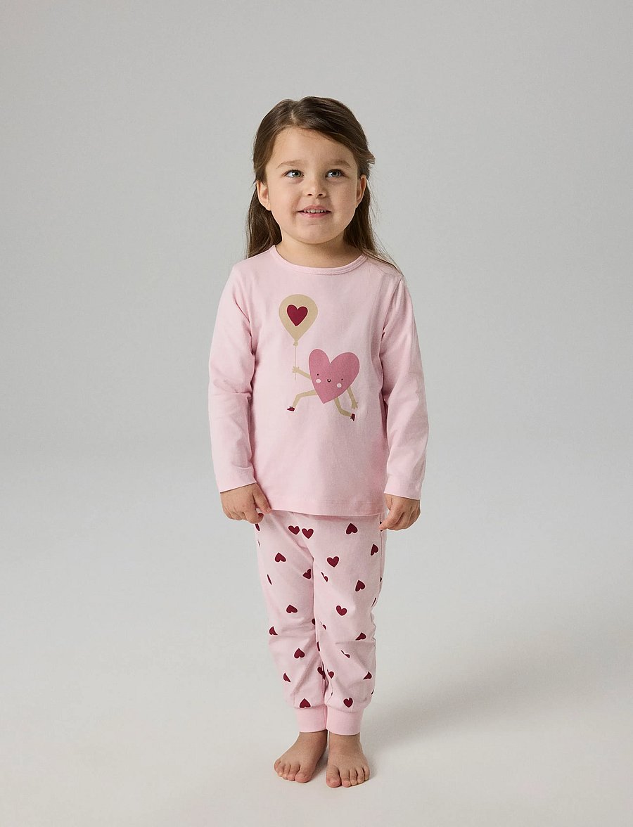 name it - NMFNIGHTSET CUTIE HEART NOOS - pyjamasset - parfait pink - 3