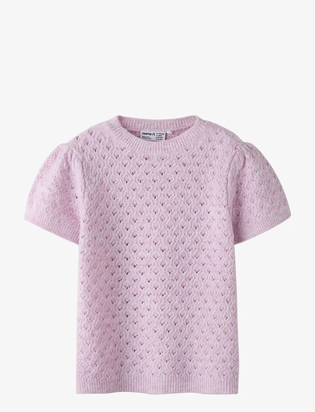name it - NKFBEATE SS KNIT TOP - trøjer - keepsake lilac - 0