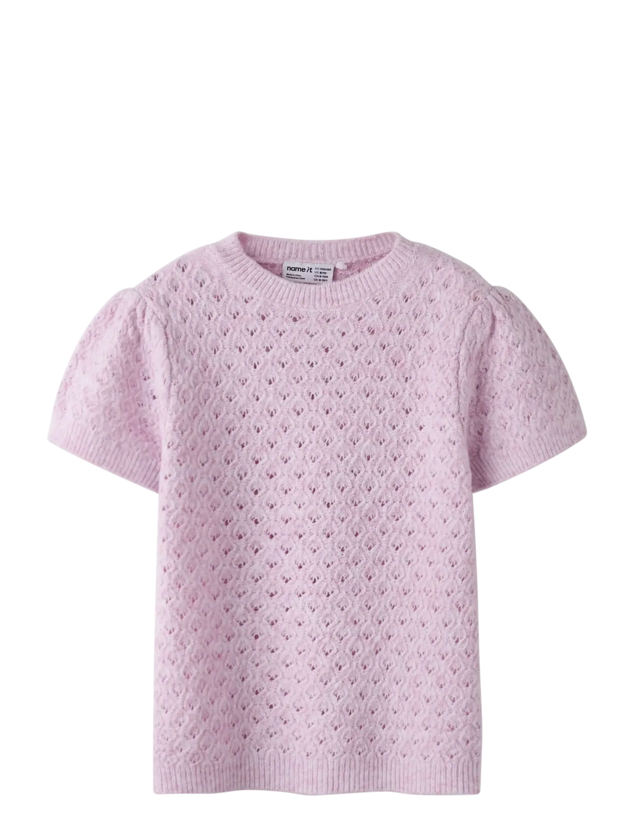 name it NKFBEATE SS KNIT TOP - Overdele - KEEPSAKE LILAC / purple