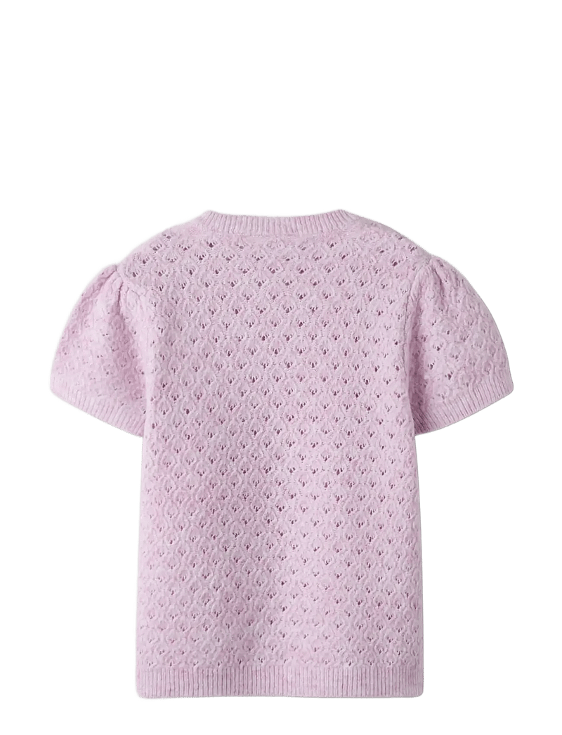 name it - NKFBEATE SS KNIT TOP - trøjer - keepsake lilac - 1