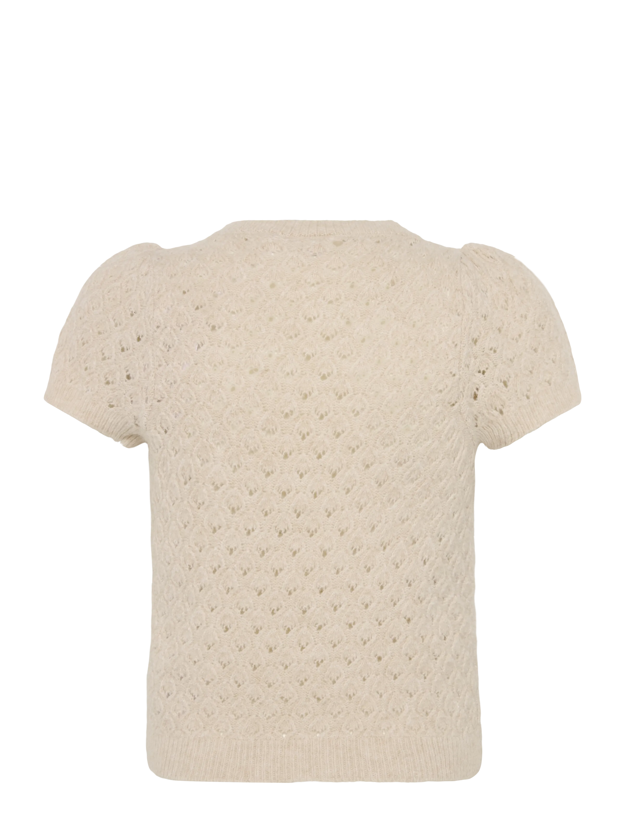 name it - NKFBEATE SS KNIT TOP - džemprid - nacreous cloud - 1