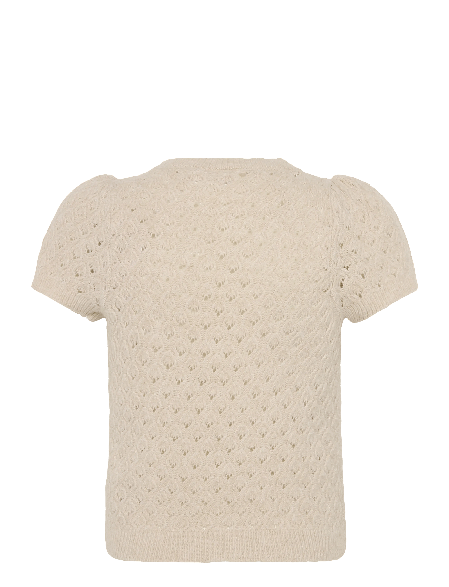 name it - NKFBEATE SS KNIT TOP - pullover - nacreous cloud - 1