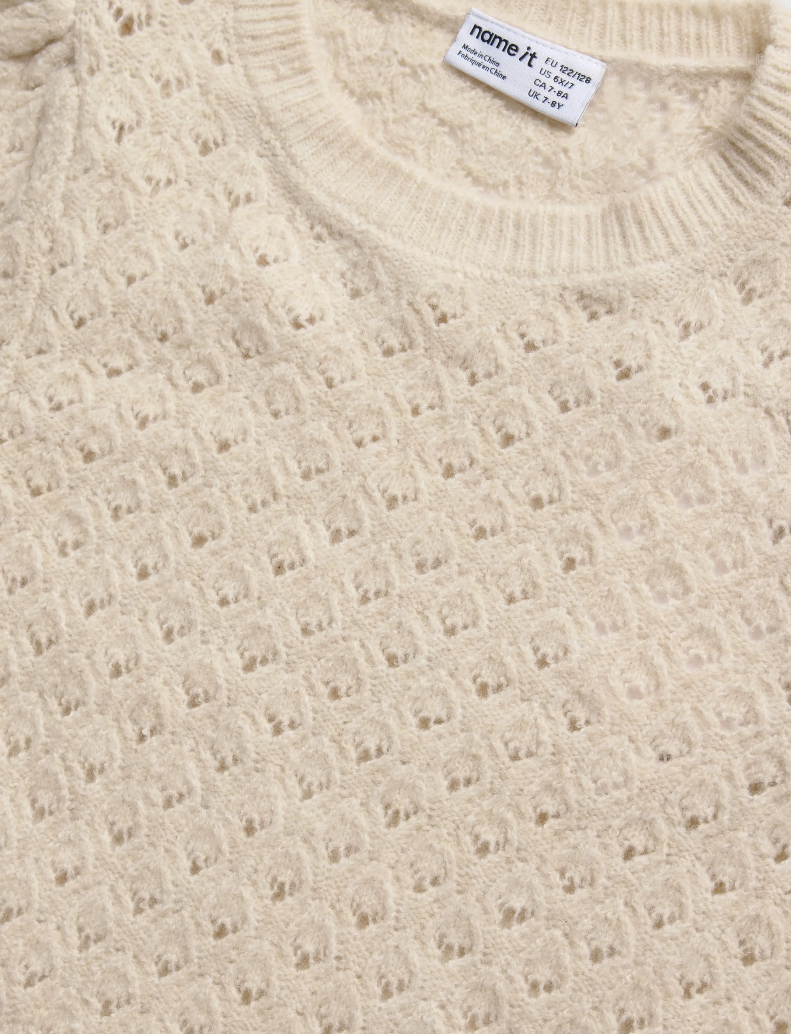 name it - NKFBEATE SS KNIT TOP - džemprid - nacreous cloud - 2