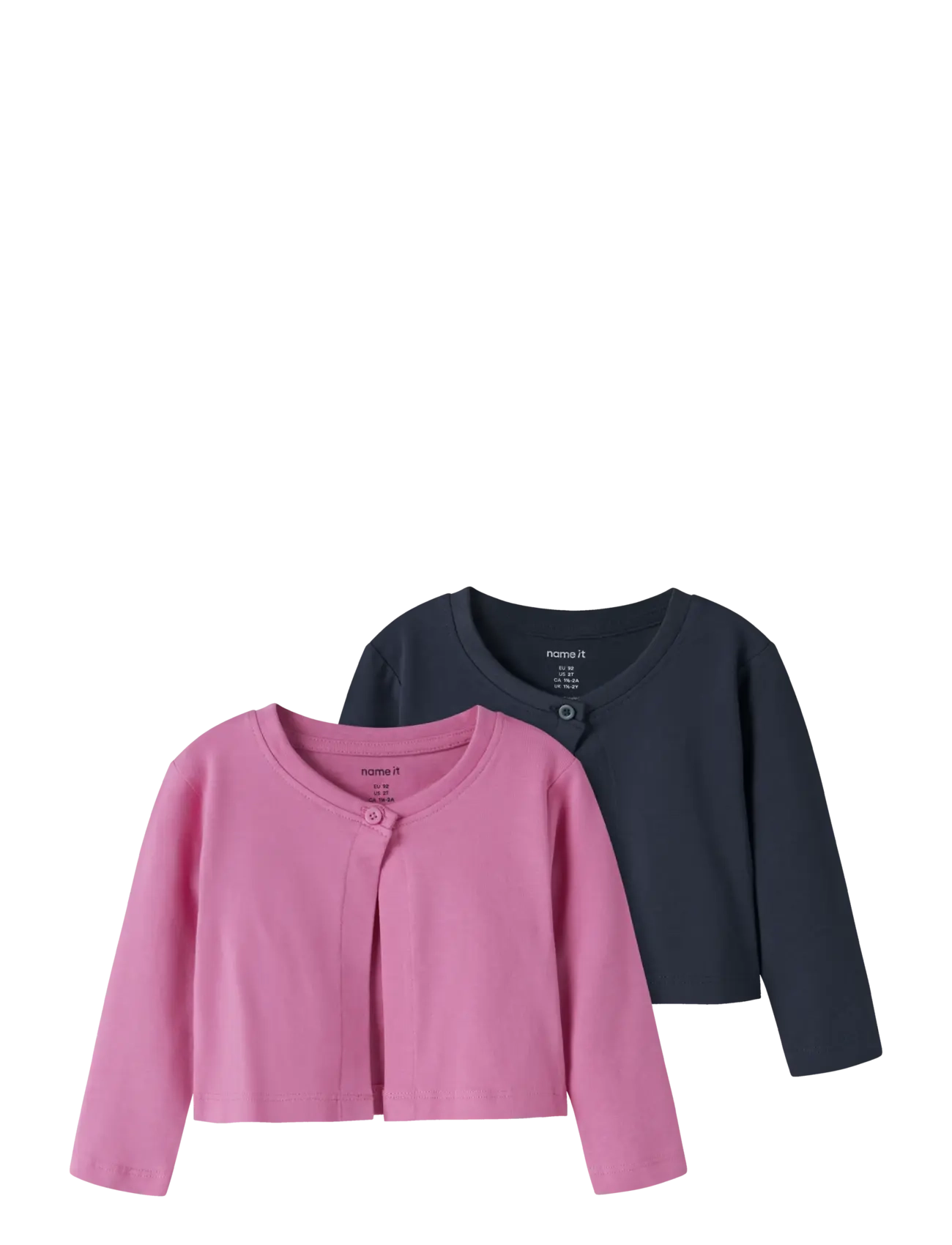 name it Nmfvalbolo 2P 3/4 Bolero, 122-128, Pink, Strik > Cardigans, Børn