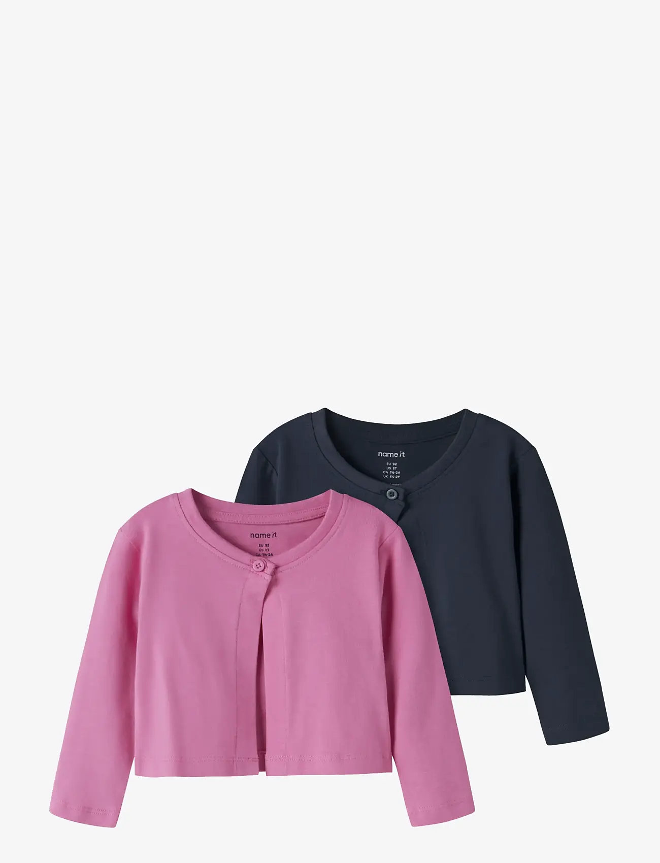 name it - NMFVALBOLO 2P 3/4 BOLERO - susegamieji megztiniai - strawberry moon - 0