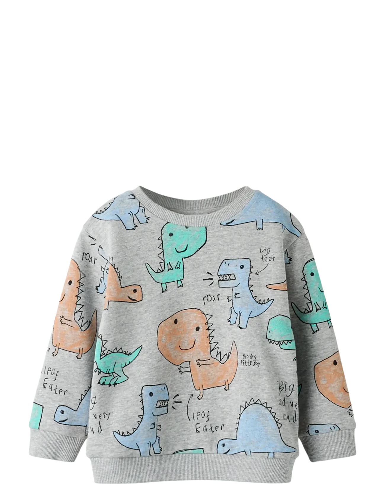 name it NMMSIKKO LS NREG SWE BRU - Overdele - GREY MELANGE / grey