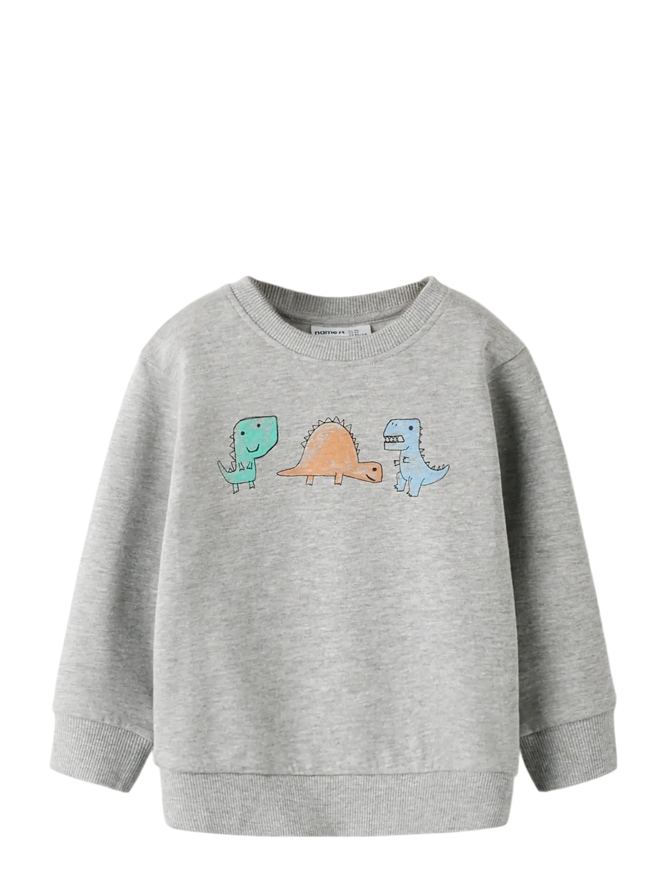 name it NMMSIKKO LS NREG SWE BRU - Overdele - GREY MELANGE / grey
