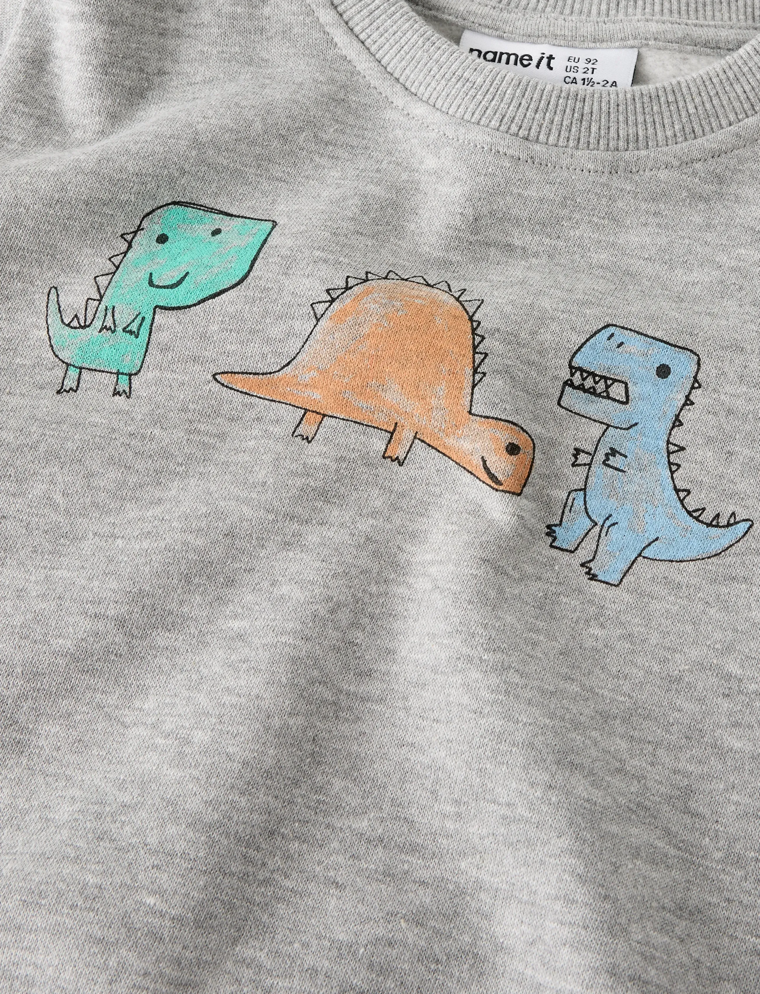name it - NMMSIKKO LS NREG SWE BRU - sweat-shirt - grey melange - 3