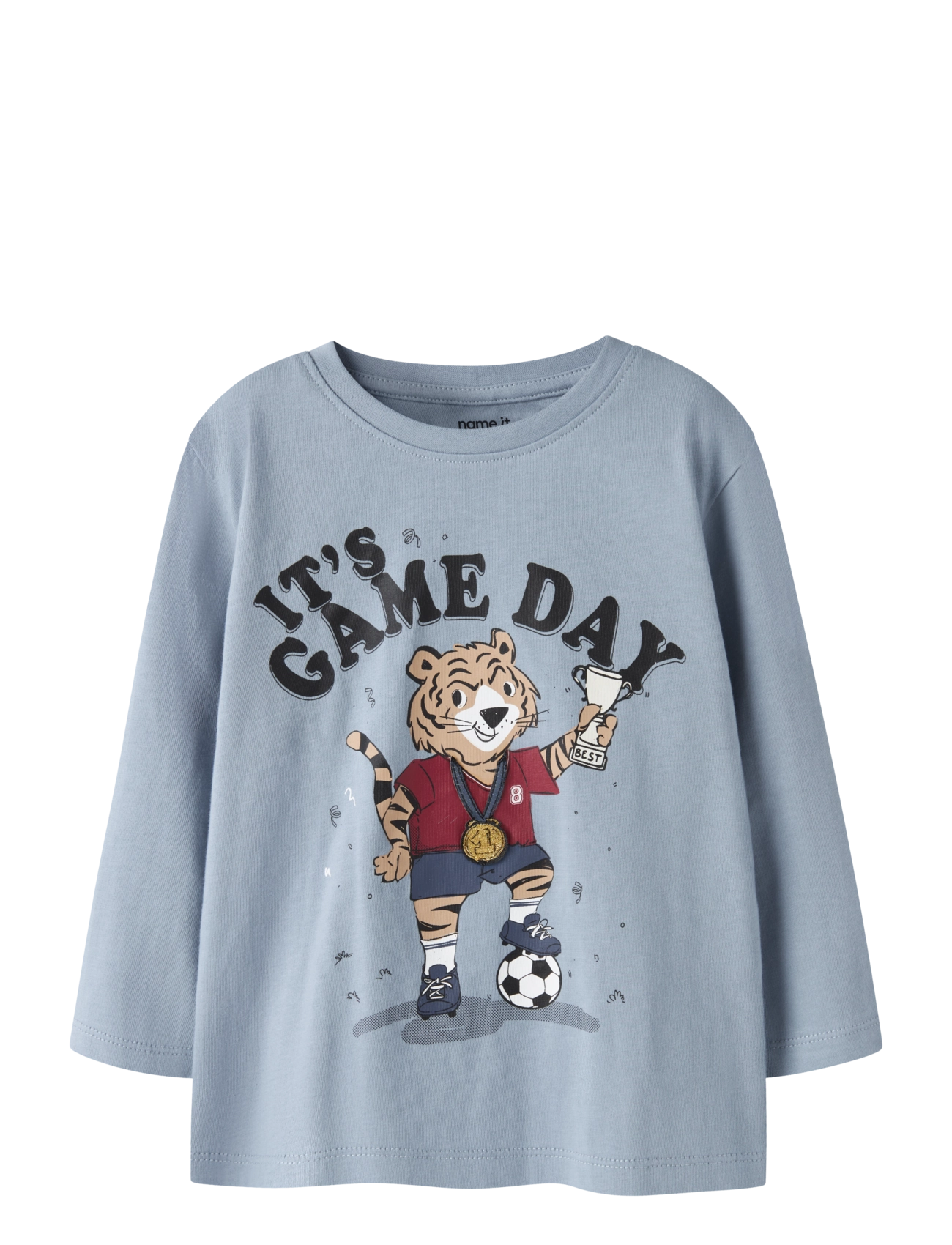 name it NMMLAUGE LS NREG TOP BOX - Sporttoppar - ASHLEY BLUE / blue