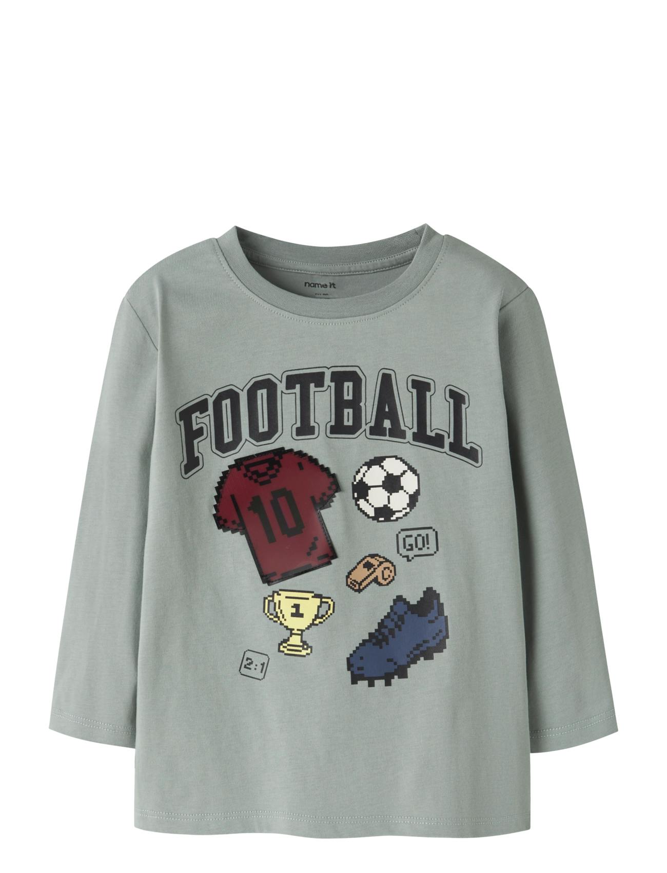 name it NMMLAUGE LS NREG TOP BOX - Sporttoppar - GREEN MILIEU / green