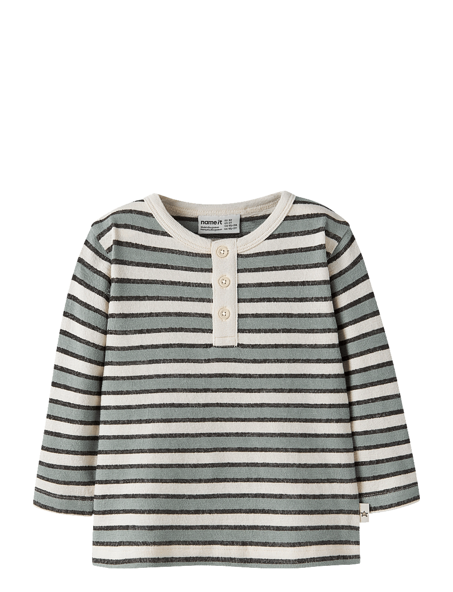 name it - NMMLAJUS LS NREG TOP - langärmelig - green milieu - 0