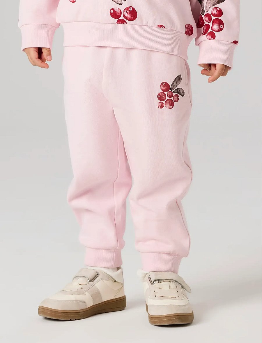 name it - NMFSISSY NREG SWE PANT BRU - dressipüksid - parfait pink - 0